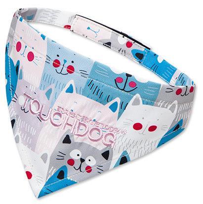 Touchdog ®'Head-Popper' Fashion Designer Printed Hook-and-Loop Dog Bandana by Pet Life