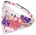Touchdog ®'Head-Popper' Fashion Designer Printed Hook-and-Loop Dog Bandana by Pet Life