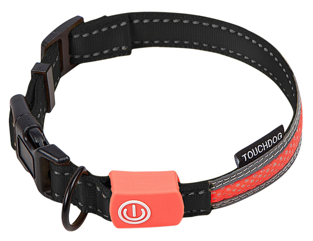 Touchdog ®'Lumiglow' 2-in-1 USB Charging LED Lighting Water-Resistant Dog Leash and Collar by Pet Life