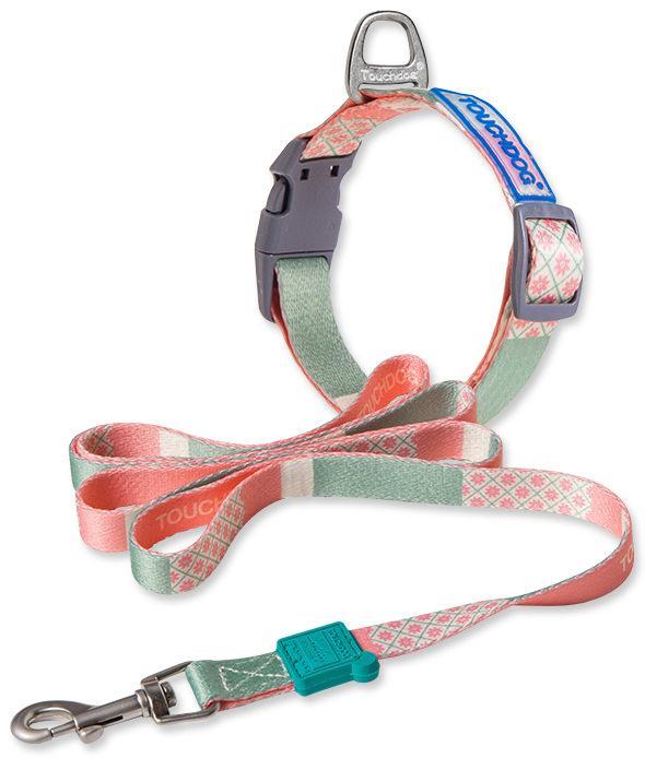 Touchdog ®'Trendzy' 2-in-1 Matching Fashion Designer Printed Dog Leash and Collar by Pet Life