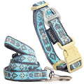 Touchdog 'Shape Patterned' Tough Stitched Embroidered Collar and Leash by Pet Life