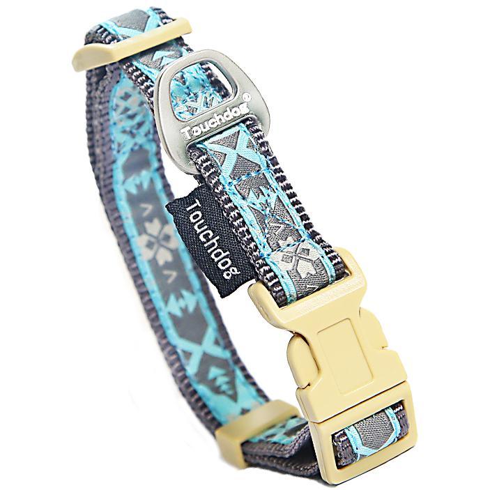 Touchdog 'Shape Patterned' Tough Stitched Embroidered Collar and Leash by Pet Life