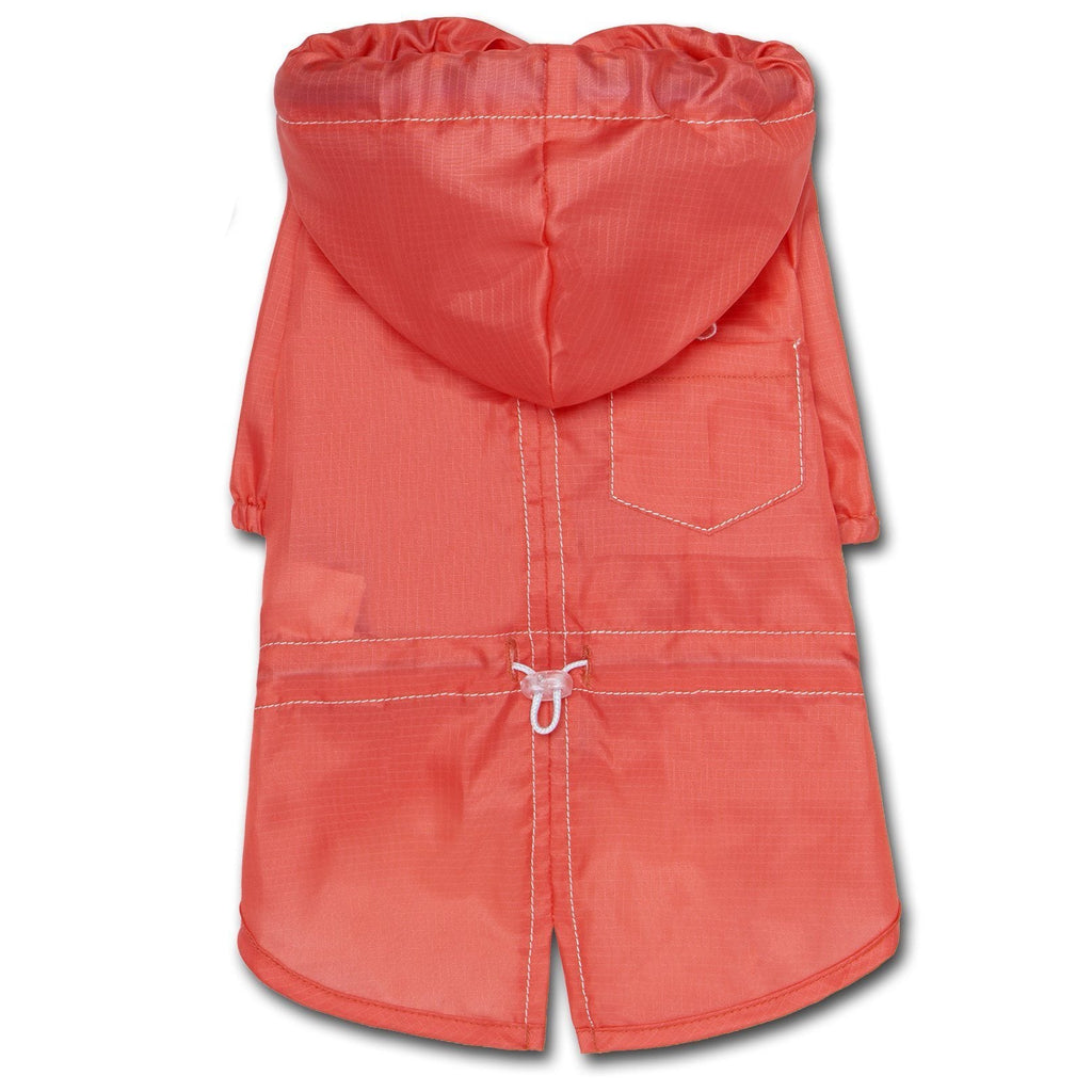 Touchdog Split-Vent Designer Waterproof Dog Raincoat by Pet Life