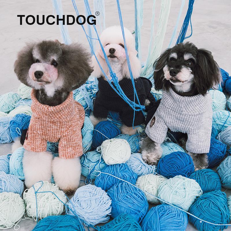 Touchdog Vogue Neck-Wrap Full Body Fashion Dog Sweater Outfit by Pet Life