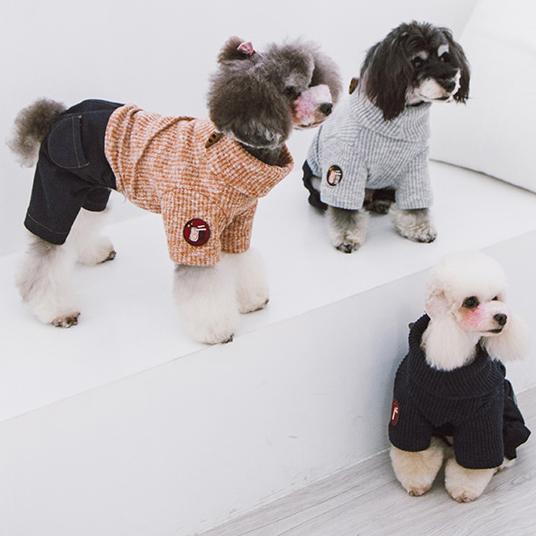 Touchdog Vogue Neck-Wrap Full Body Fashion Dog Sweater Outfit by Pet Life