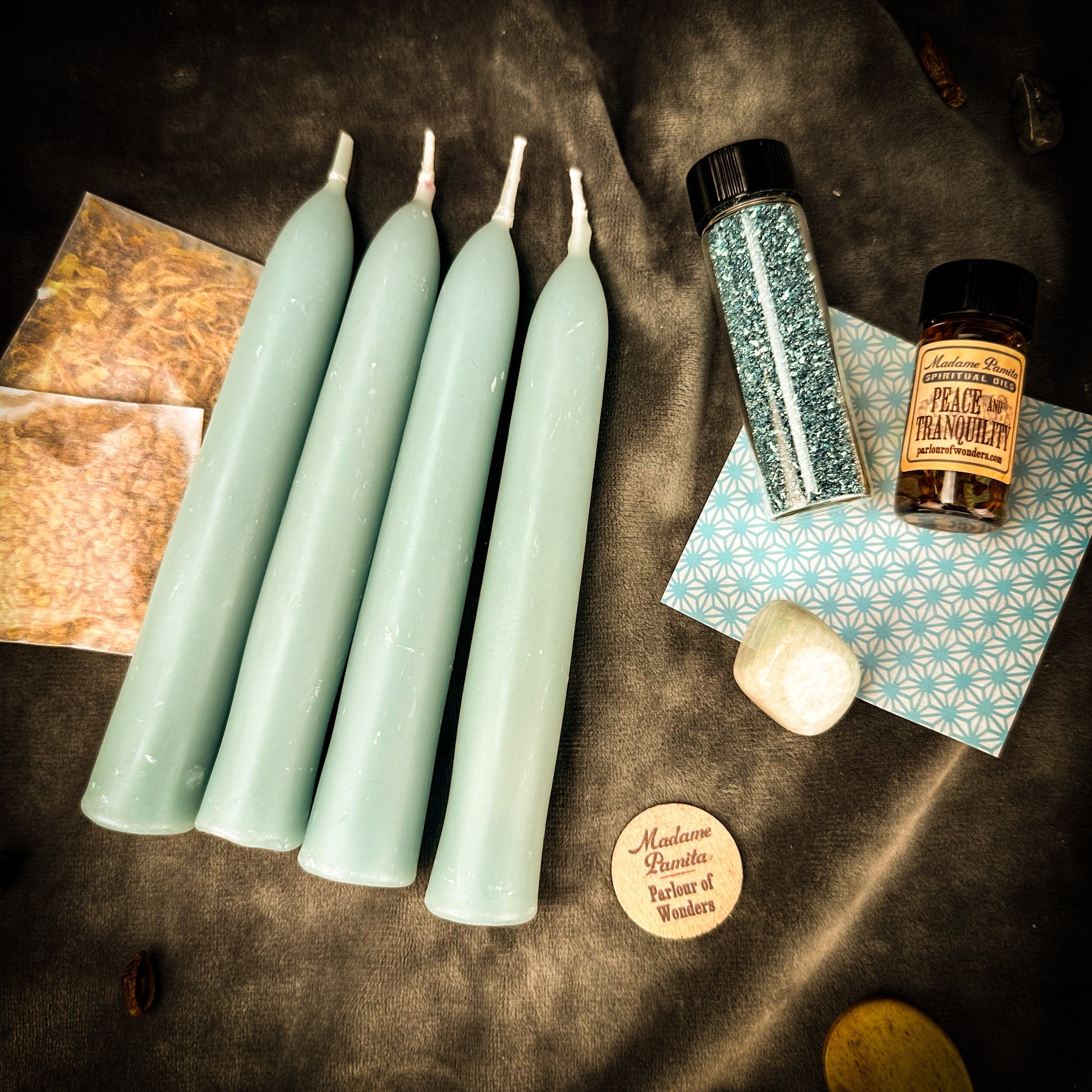 Tranquility Spell Booster Pack - Add Peace to Any Candle Spell Kit by Parlour of Wonders