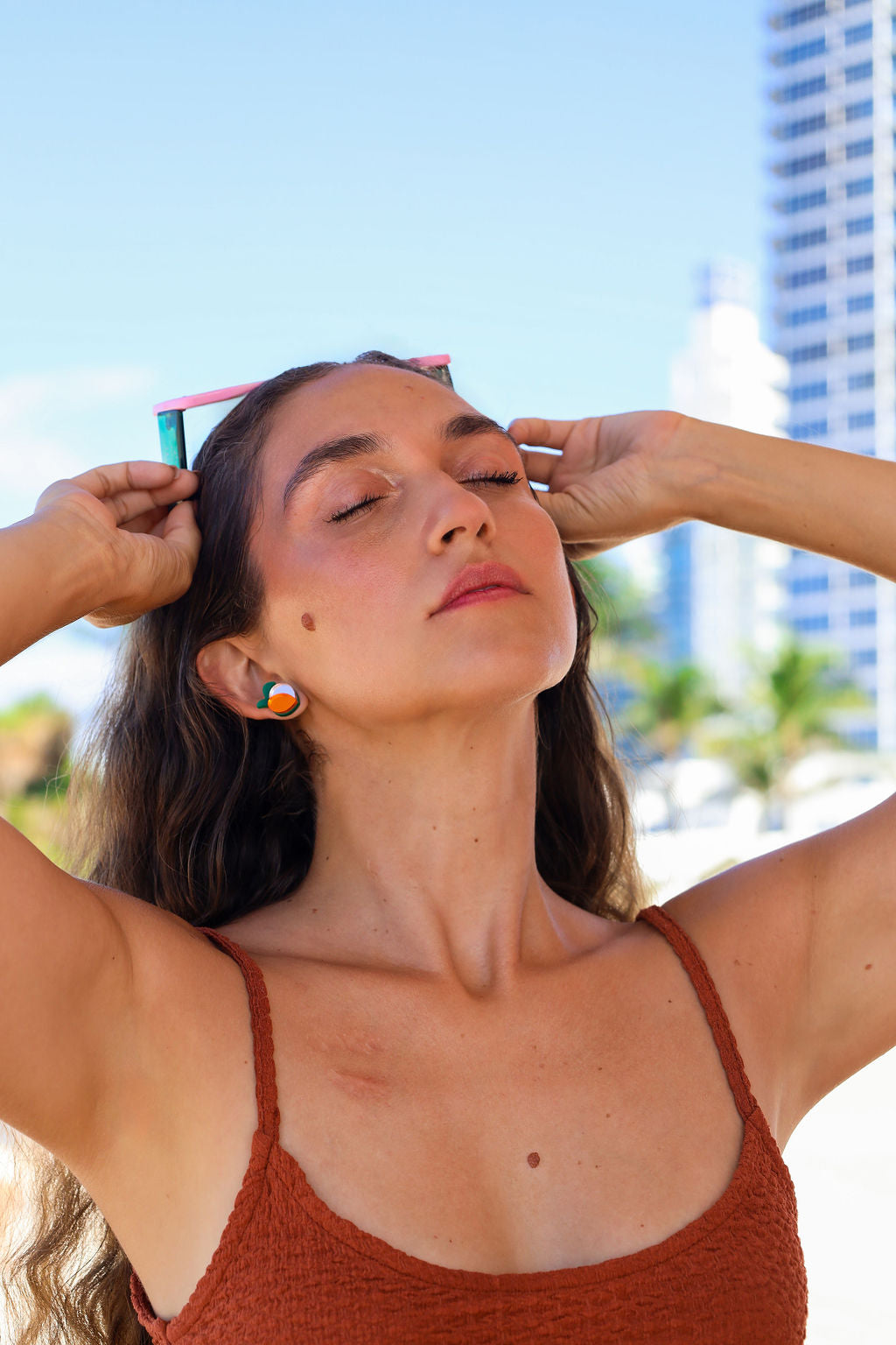 Georgia Peach Studs by Tribeandtemple