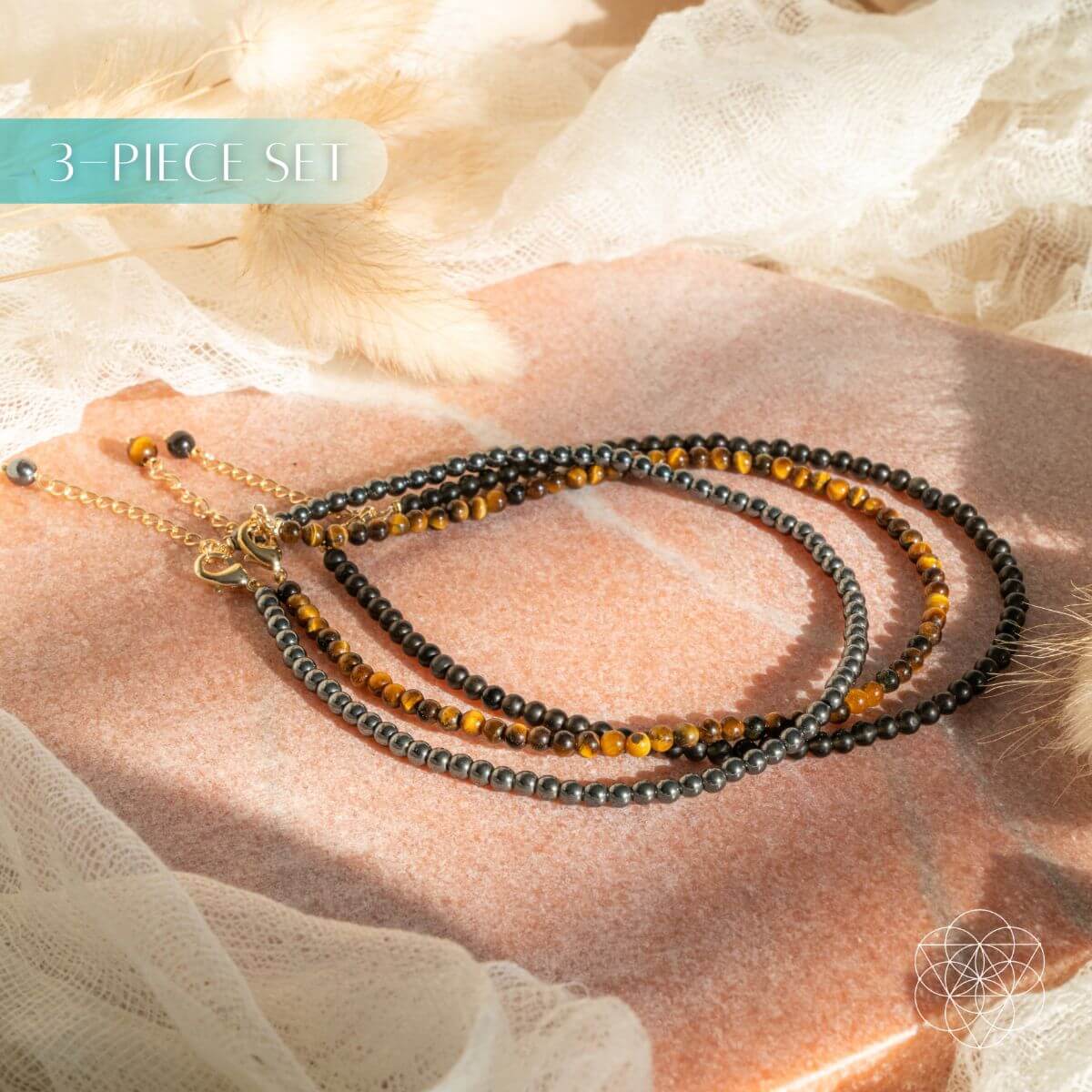 Triple Protection Anklet Set by Conscious Items