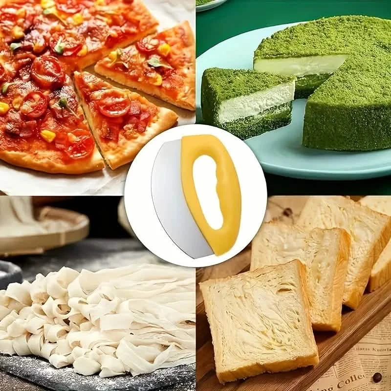 Ultra-Sharp Stainless Steel Pizza Cutter With Rocker Arm by DailySale