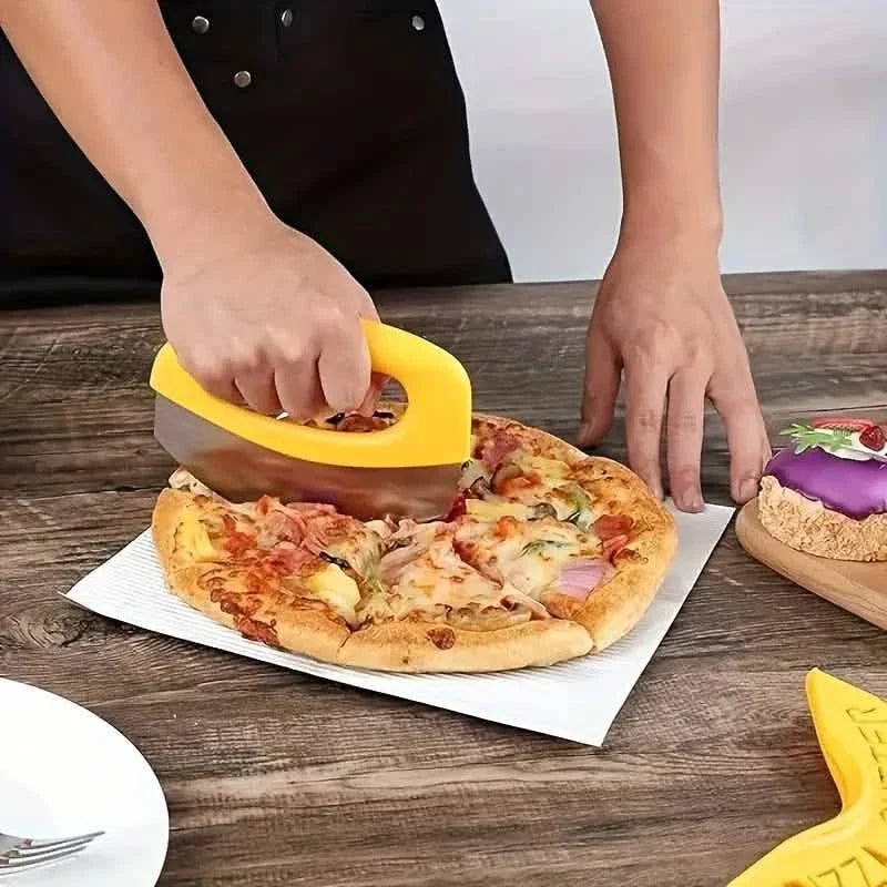 Ultra-Sharp Stainless Steel Pizza Cutter With Rocker Arm by DailySale