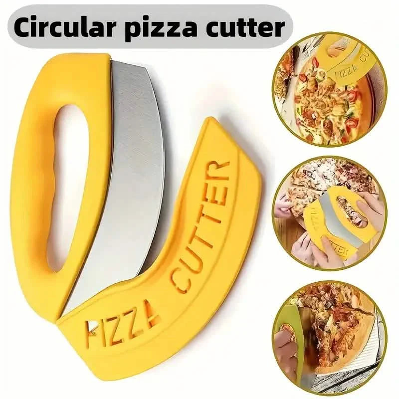 Ultra-Sharp Stainless Steel Pizza Cutter With Rocker Arm by DailySale