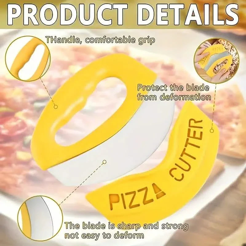 Ultra-Sharp Stainless Steel Pizza Cutter With Rocker Arm by DailySale