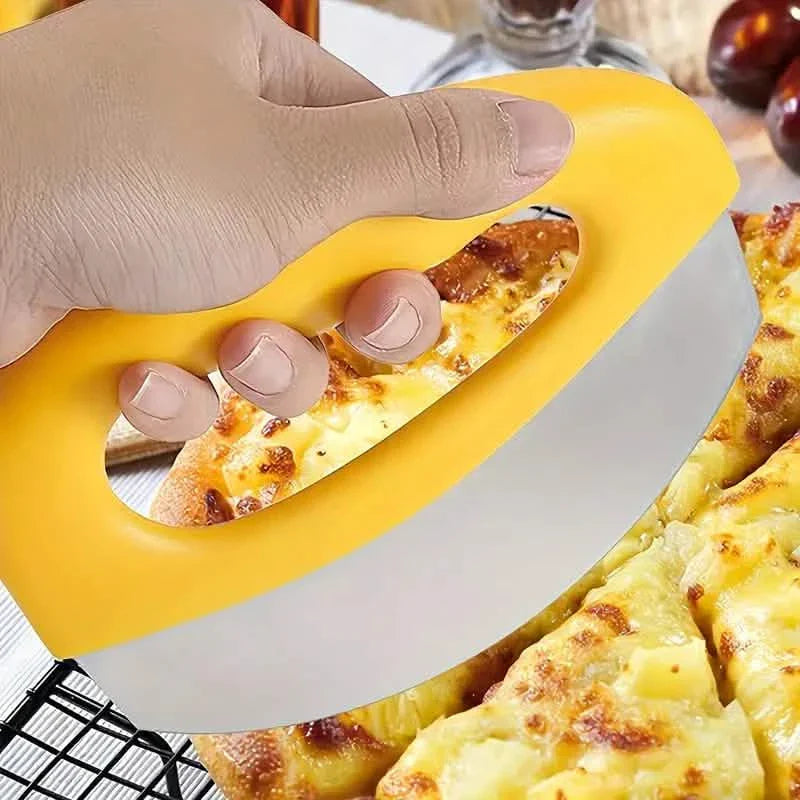Ultra-Sharp Stainless Steel Pizza Cutter With Rocker Arm by DailySale