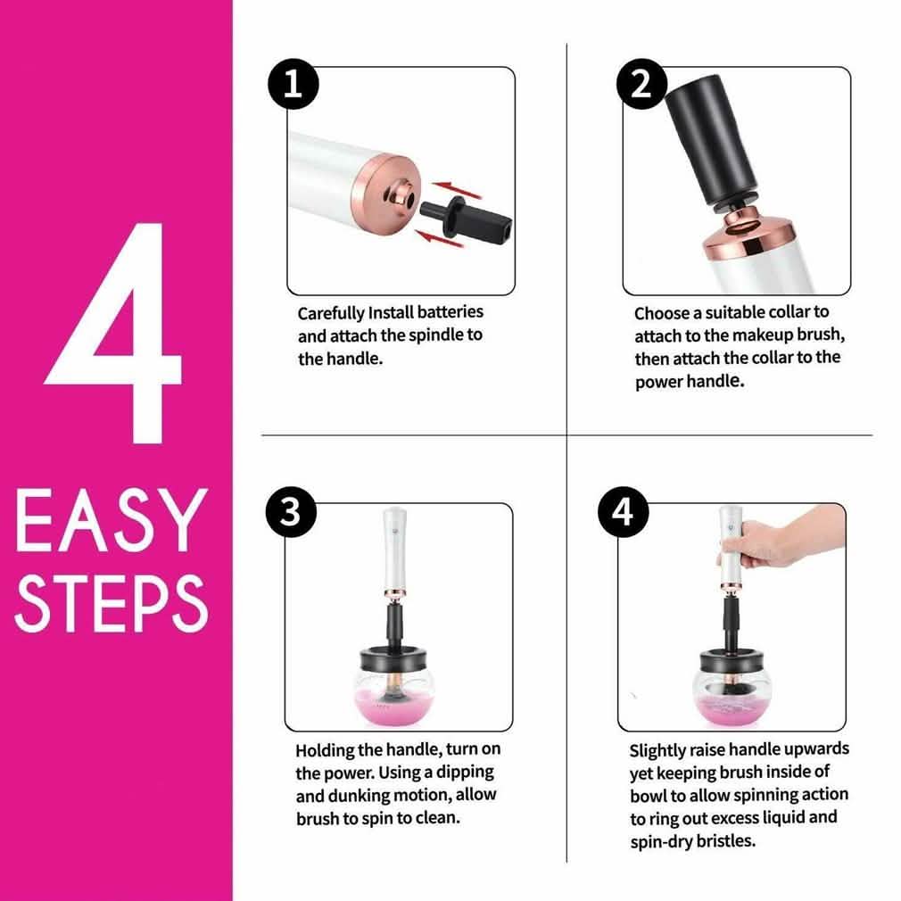 Urban Butterfly Electric Make-Up Brush Cleaner by DailySale