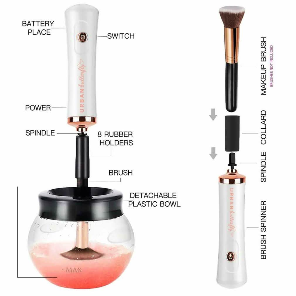 Urban Butterfly Electric Make-Up Brush Cleaner by DailySale
