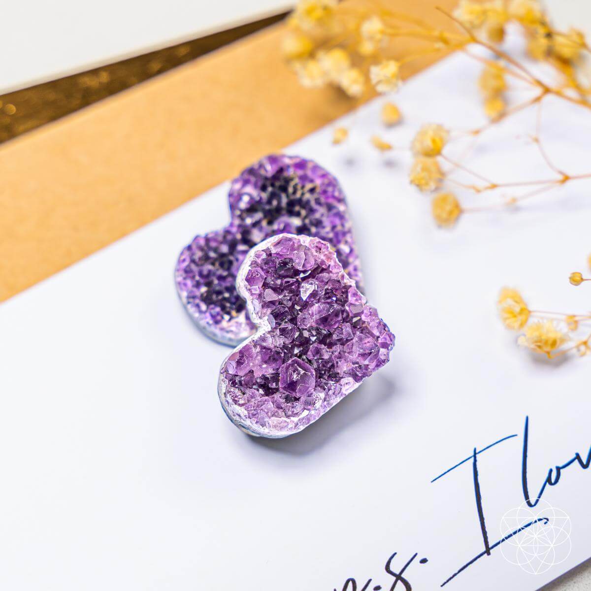 Uruguayan Amethyst Love Heart Cluster - AAA Premium Quality by Conscious Items