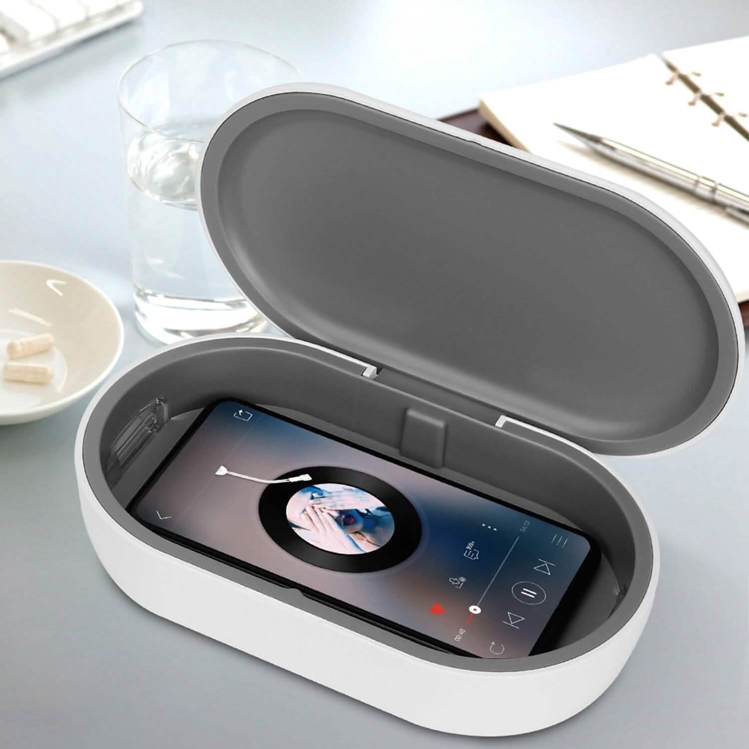 UV Light Sanitizer Box Portable 10w Phone Wireless Charging Disinfection Lamp by DailySale