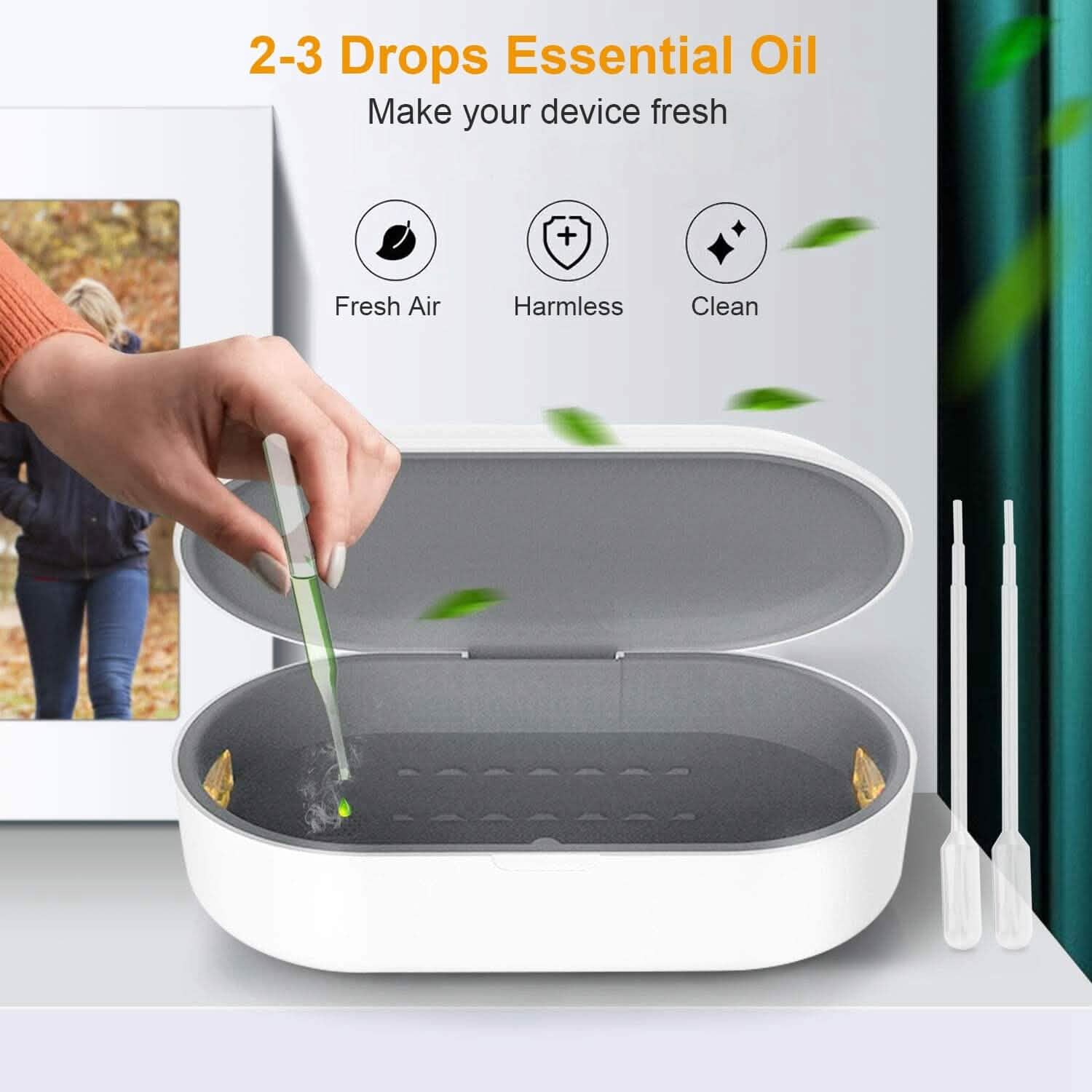 UV Light Sanitizer Box Portable 10w Phone Wireless Charging Disinfection Lamp by DailySale