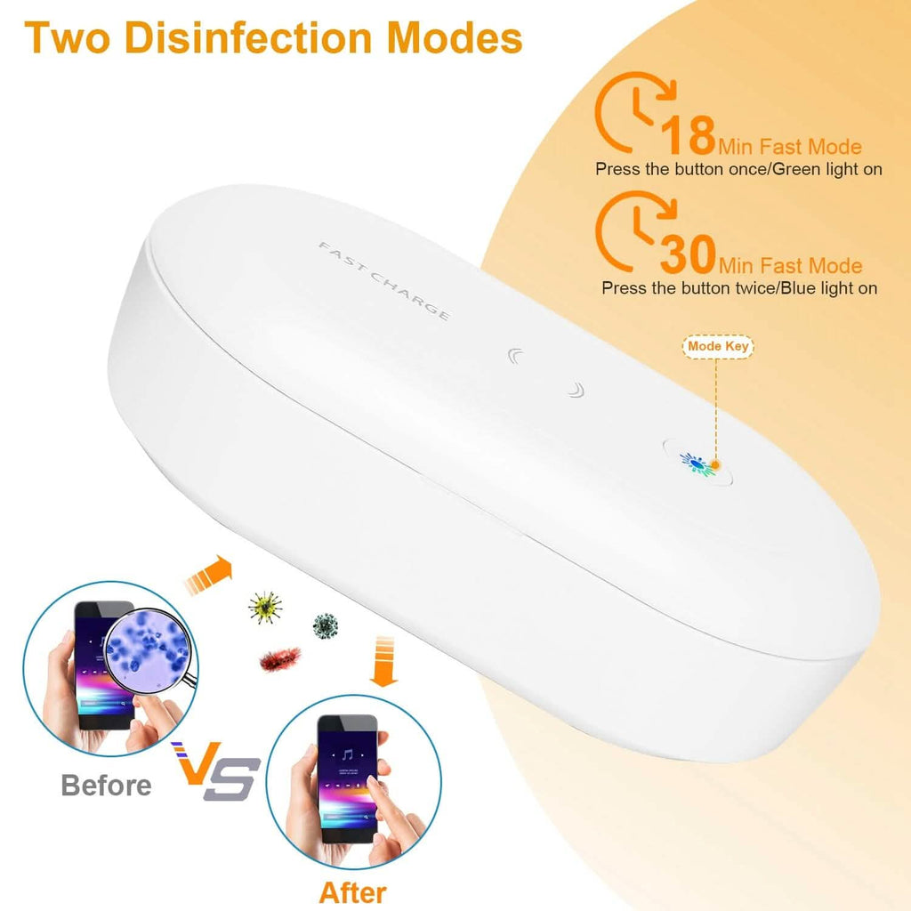 UV Light Sanitizer Box Portable 10w Phone Wireless Charging Disinfection Lamp by DailySale