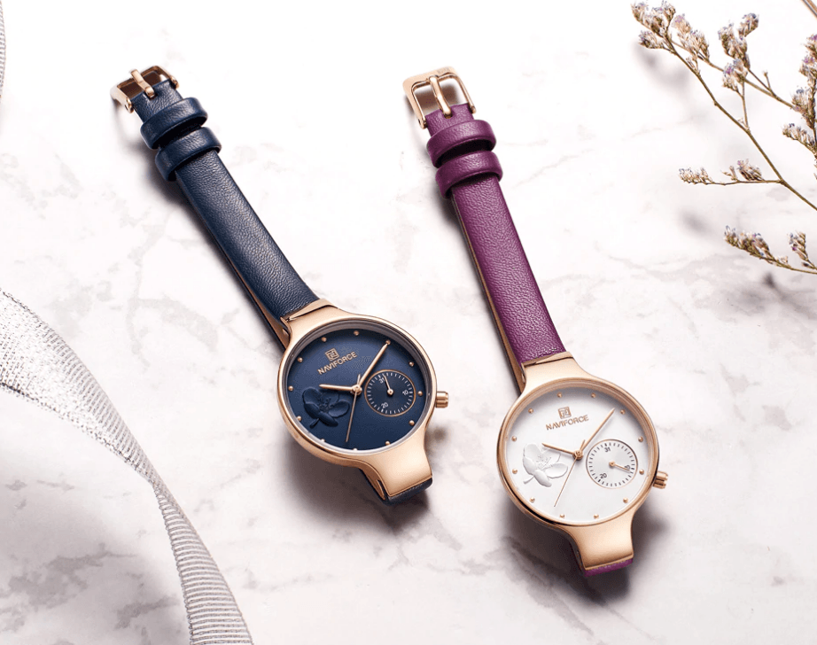 Elegant Women's Analog Quartz Watch With Leather Belt Waterproof Wristwatch Excellent Design Perfect Gift by Stevvex