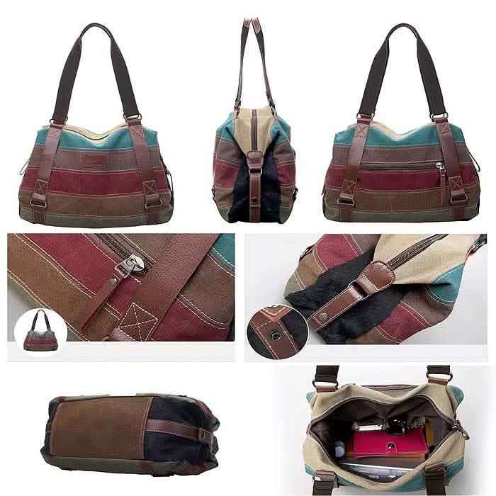 Valencia Canvas Shoulder Bag by DailySale