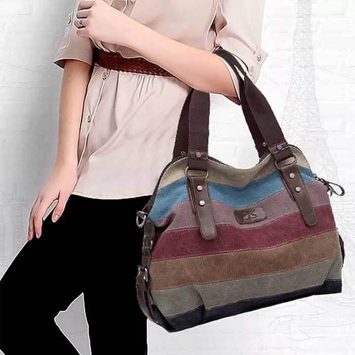 Valencia Canvas Shoulder Bag by DailySale