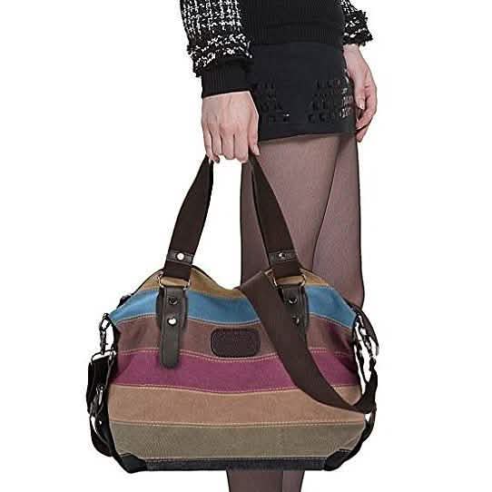 Valencia Canvas Shoulder Bag by DailySale