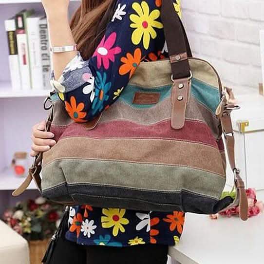 Valencia Canvas Shoulder Bag by DailySale