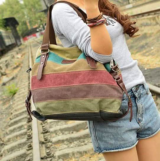 Valencia Canvas Shoulder Bag by DailySale