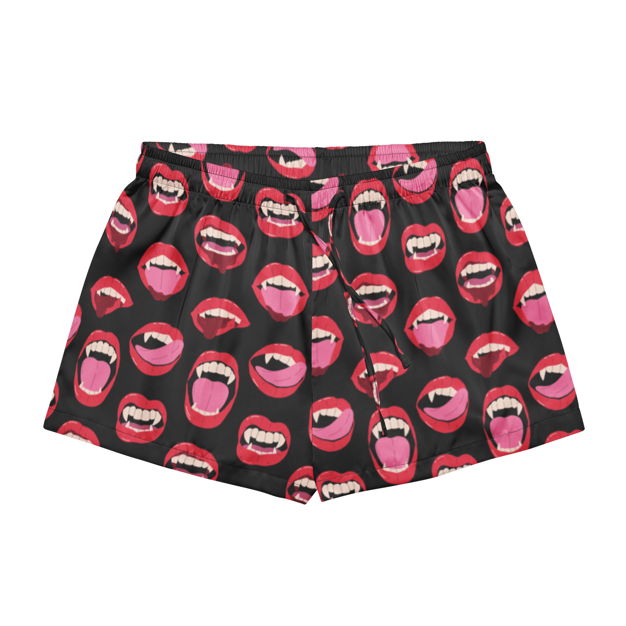 Vampire Kiss Silky Pajama Shorts by Goth Cloth Co.