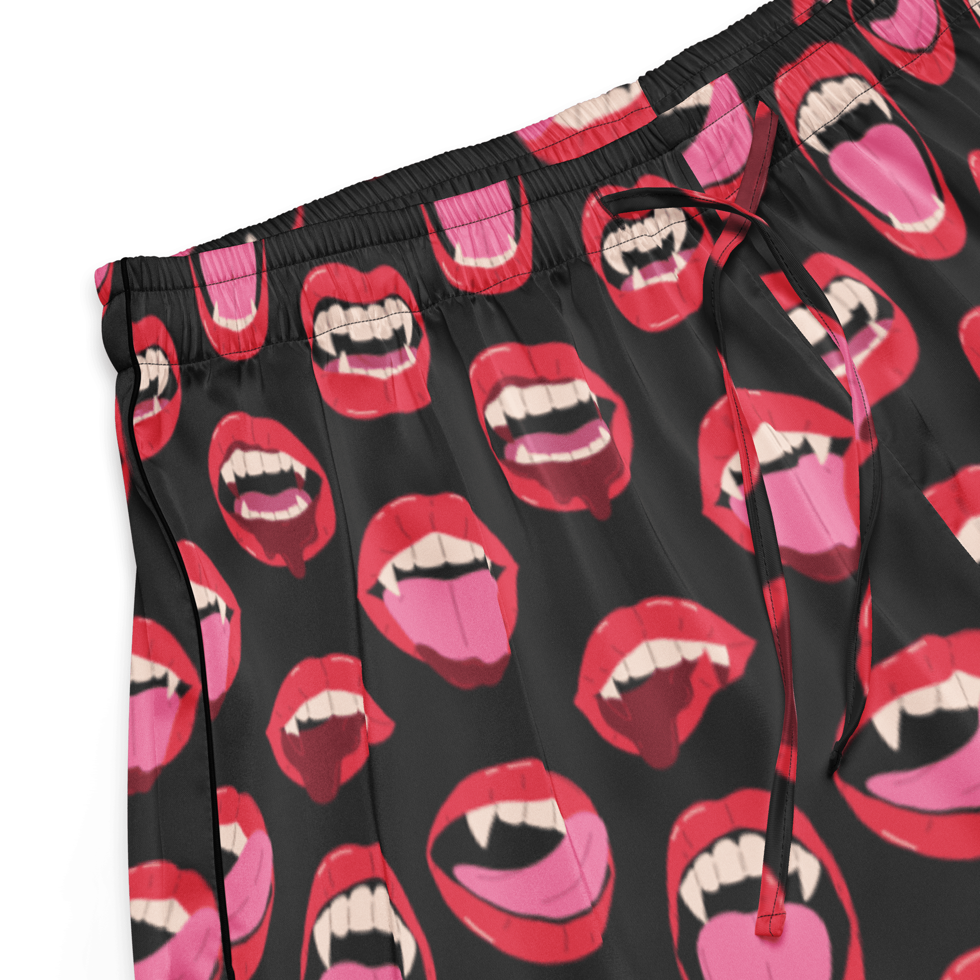 Vampire Kiss Silky Pajama Shorts by Goth Cloth Co.