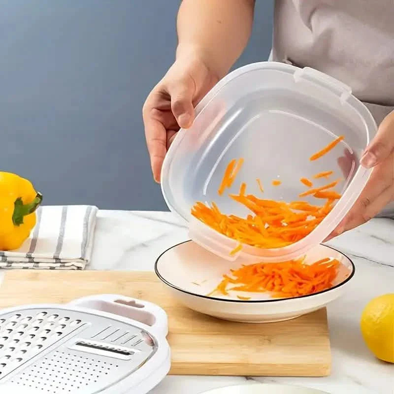Vegetable Cutter With Lid And Drainer Basket by DailySale