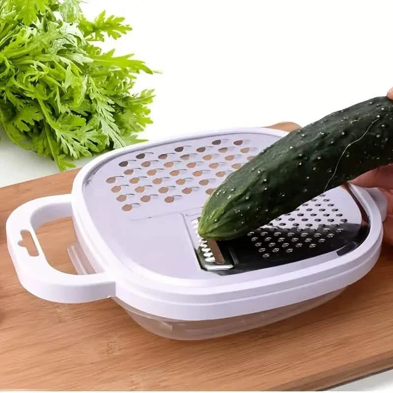 Vegetable Cutter With Lid And Drainer Basket by DailySale
