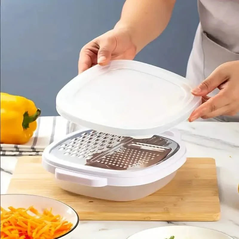 Vegetable Cutter With Lid And Drainer Basket by DailySale