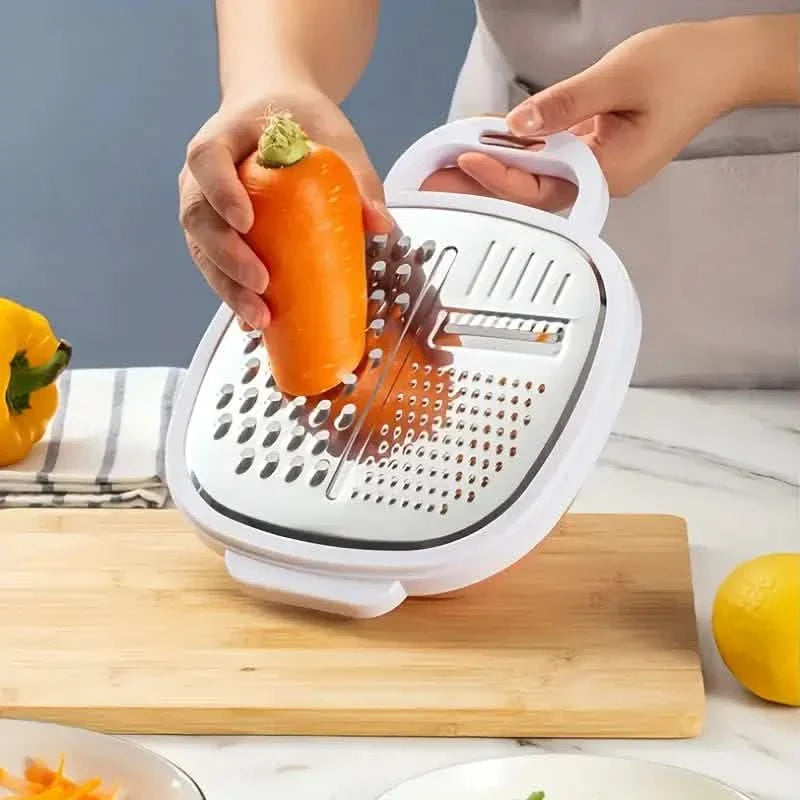 Vegetable Cutter With Lid And Drainer Basket by DailySale