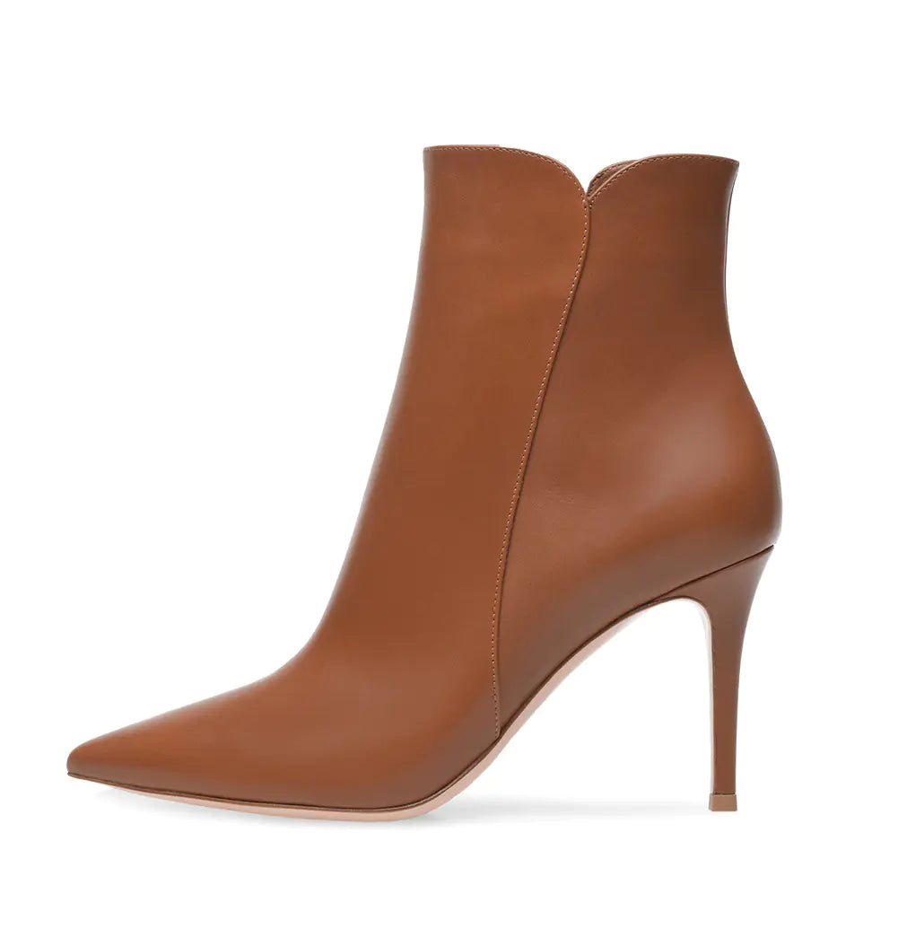 Women's Super High Heel Pointed Toe Ankle Boots by Trendy Attic Store01