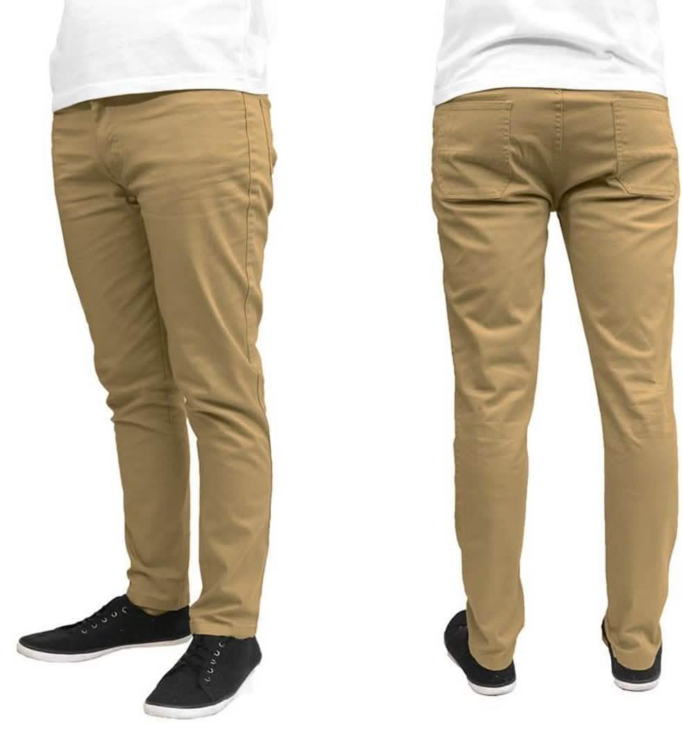 Galaxy by Harvic Men's Slim Fit Cotton Stretch Chinos - Assorted Sizes by DailySale
