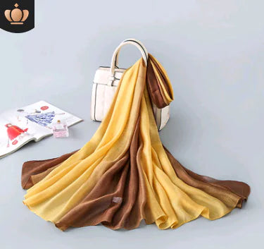 New Gradient Silk Scarf for Sun Protection by Trendy Attic Store01