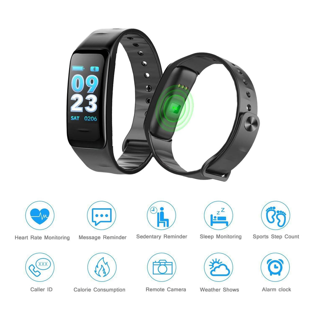Waterproof Purple Smart Wristband Bracelet Fitness Tracker Health Monitor Heart Rate by DailySale