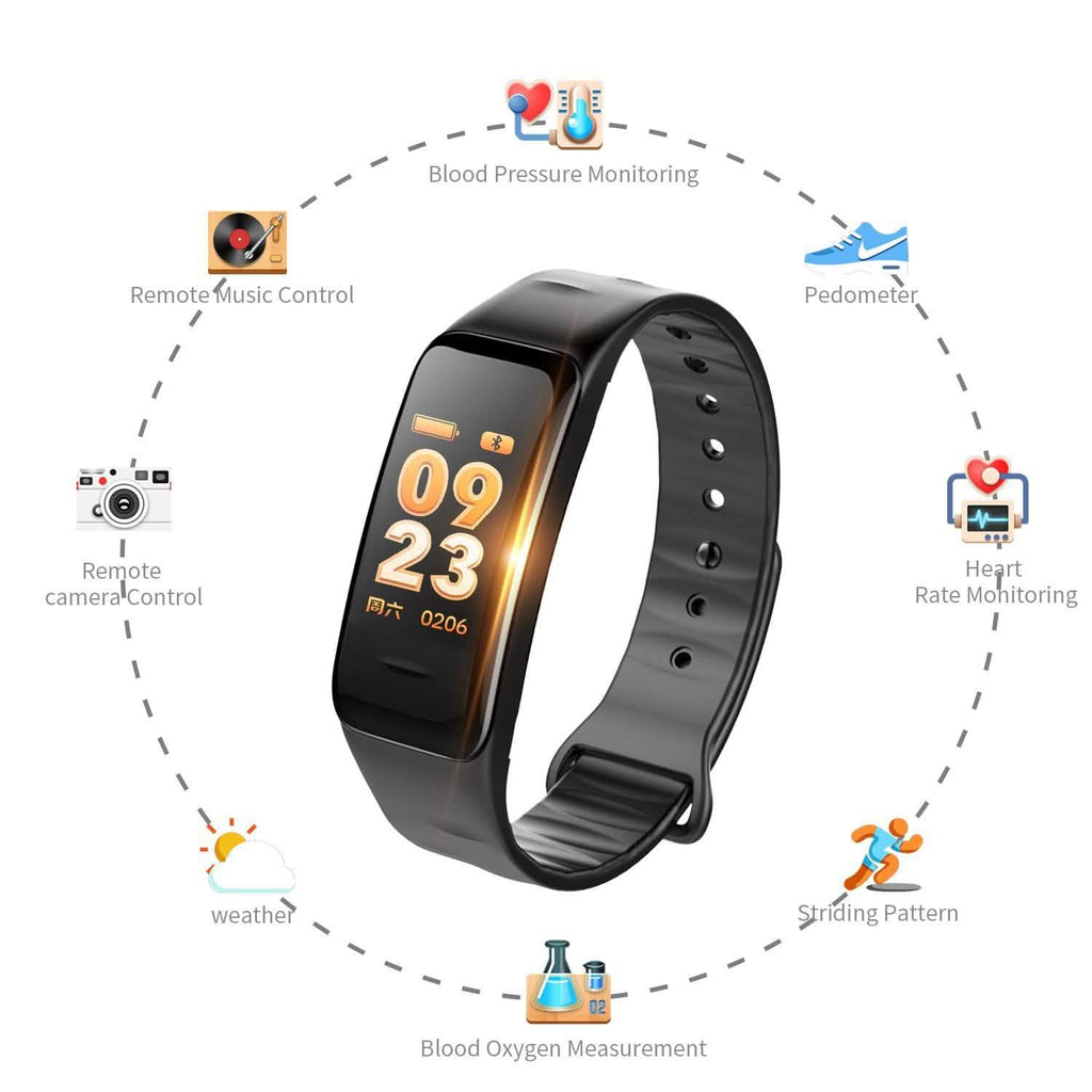 Waterproof Purple Smart Wristband Bracelet Fitness Tracker Health Monitor Heart Rate by DailySale