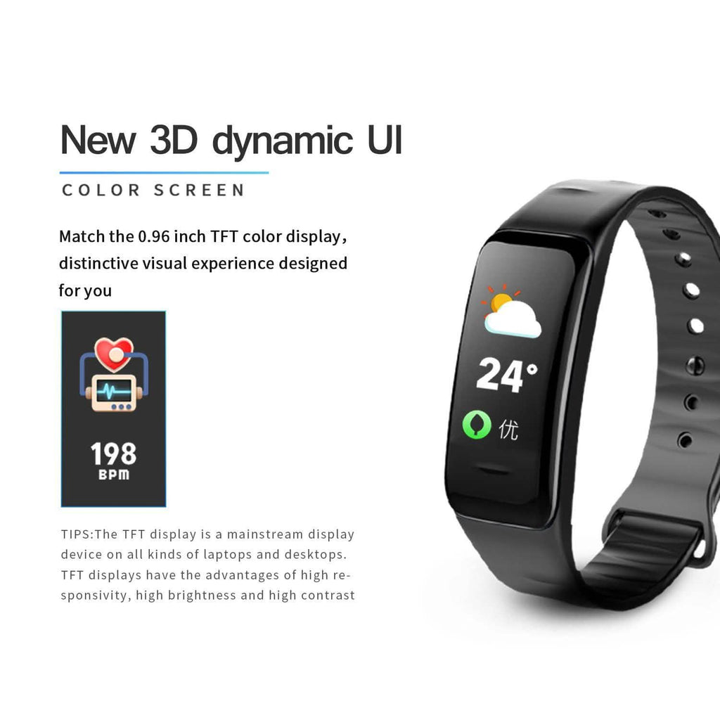 Waterproof Purple Smart Wristband Bracelet Fitness Tracker Health Monitor Heart Rate by DailySale