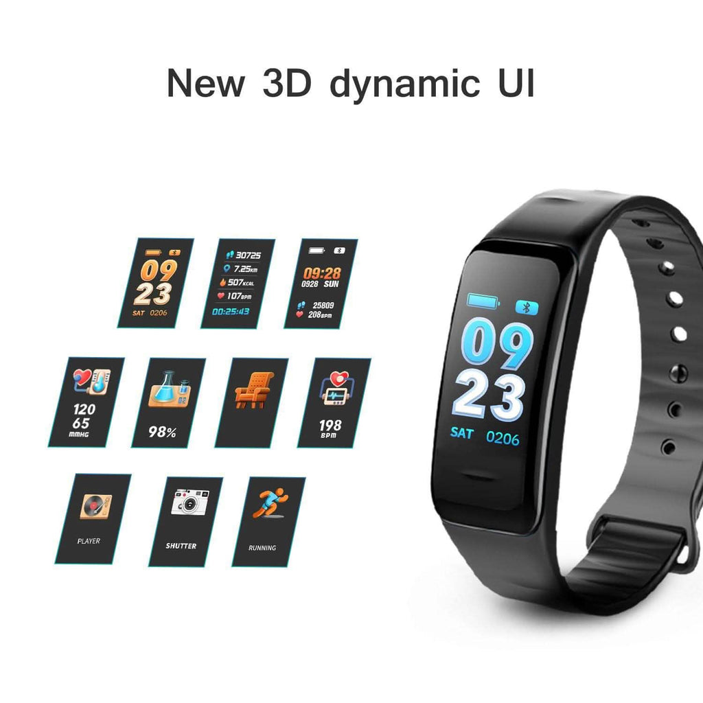 Waterproof Purple Smart Wristband Bracelet Fitness Tracker Health Monitor Heart Rate by DailySale