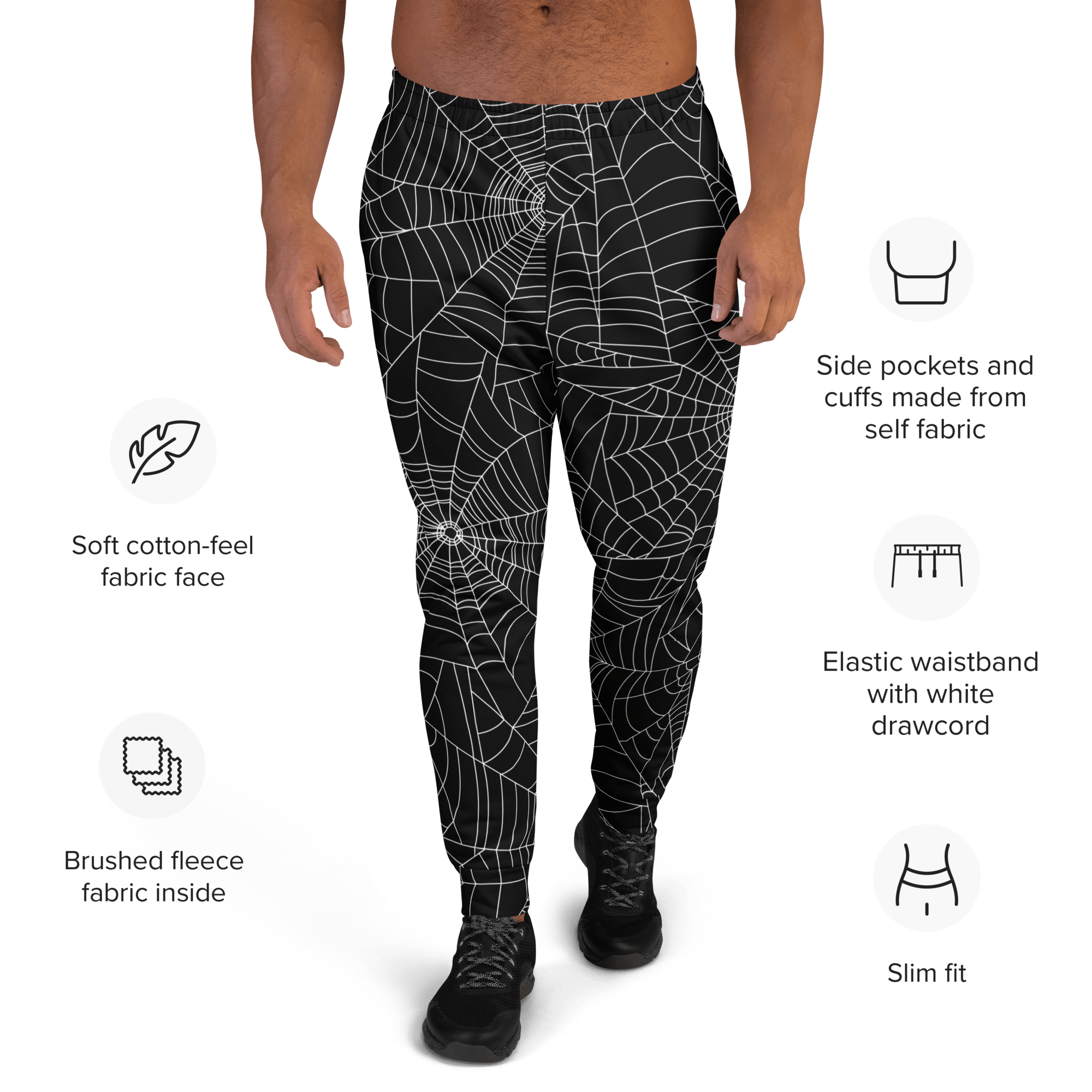 Web Weaver Unisex Joggers by Goth Cloth Co.