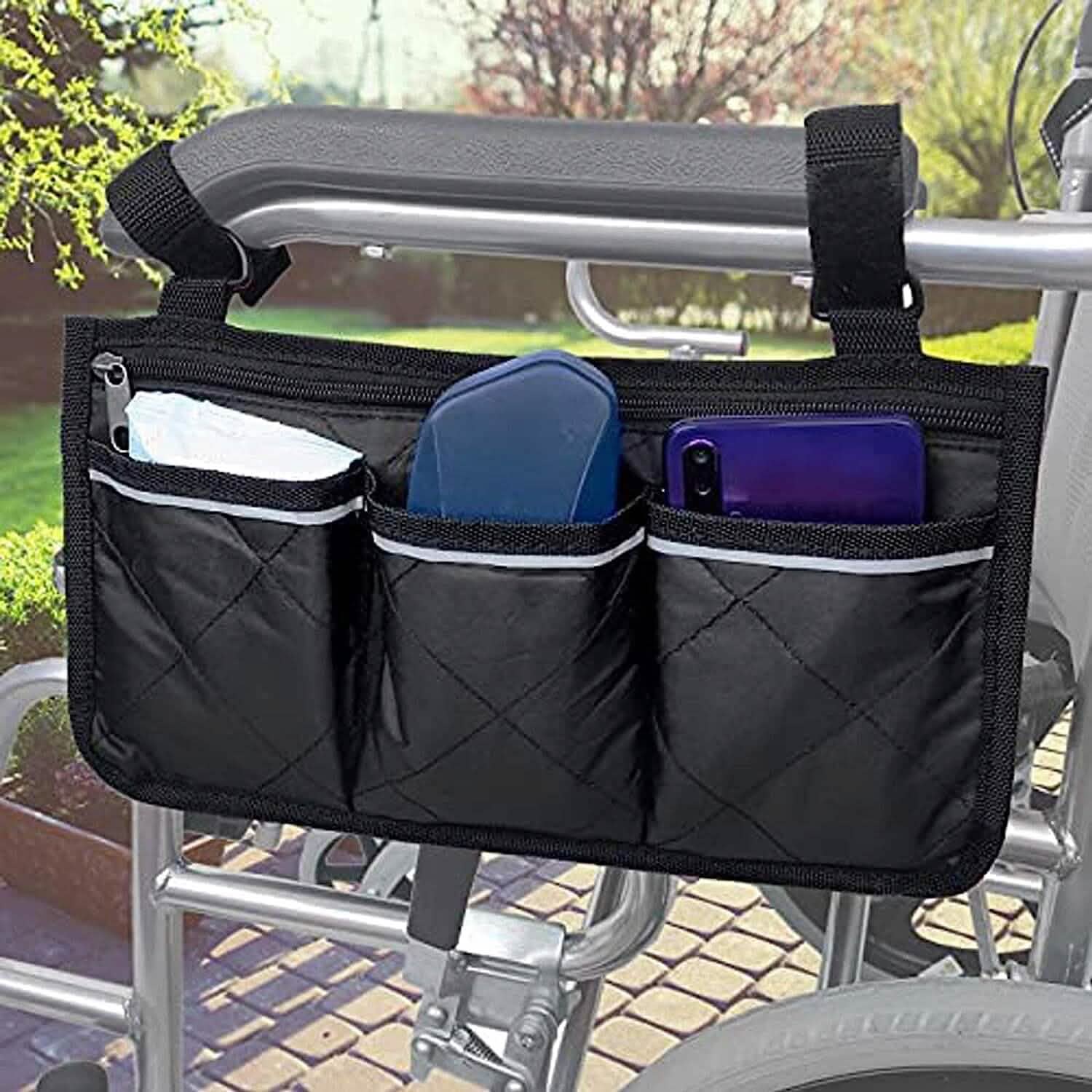 Wheelchair Armrest Organizer Bag by DailySale