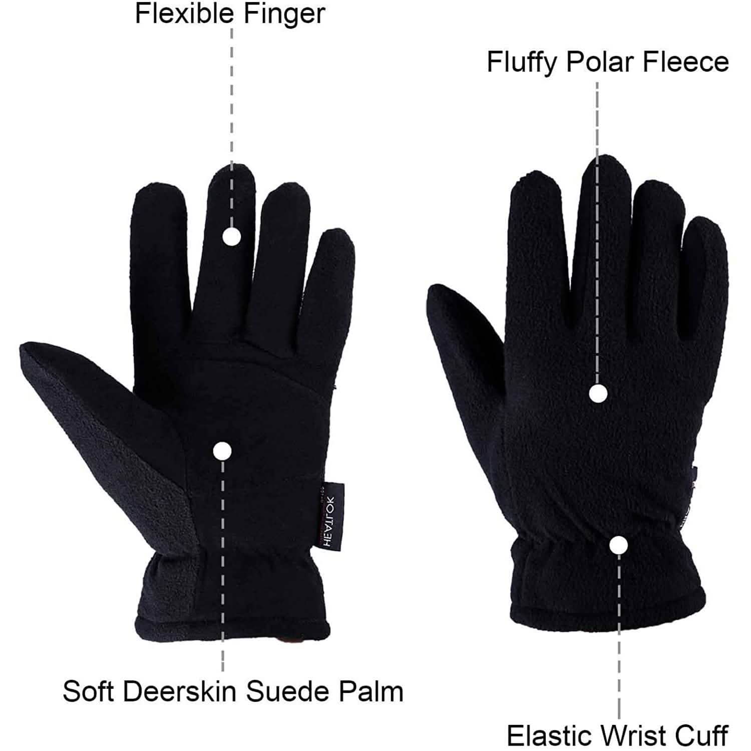 Winter Gloves Deerskin Suede Leather Palm -20¬∞F Cold Proof Work Glove by DailySale