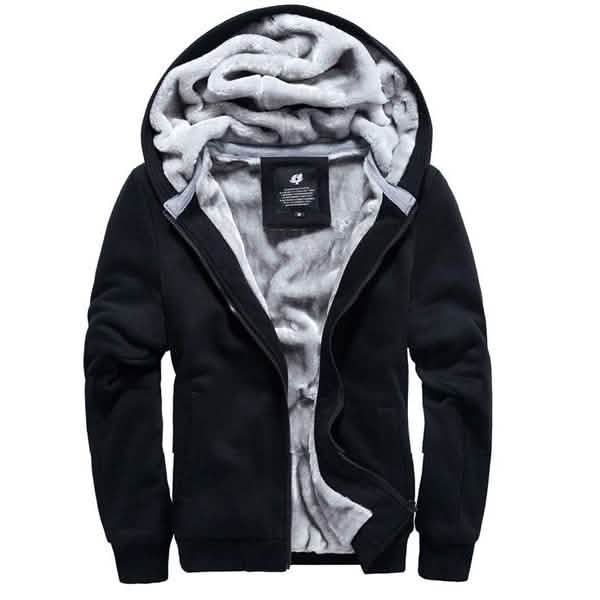 Winter Men's Hooded Long Sleeve Zipper Jacket by DailySale