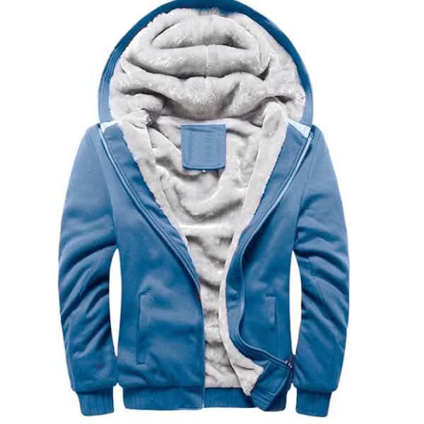 Winter Men's Hooded Long Sleeve Zipper Jacket by DailySale
