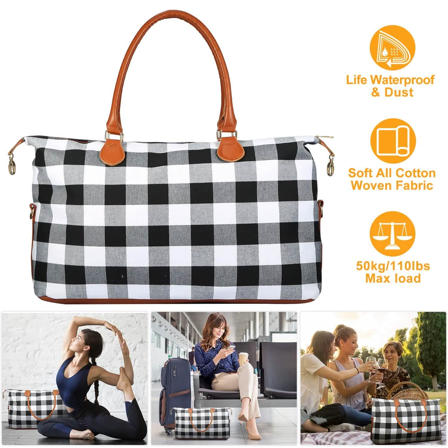 Women Duffle Bag Travel Luggage by DailySale