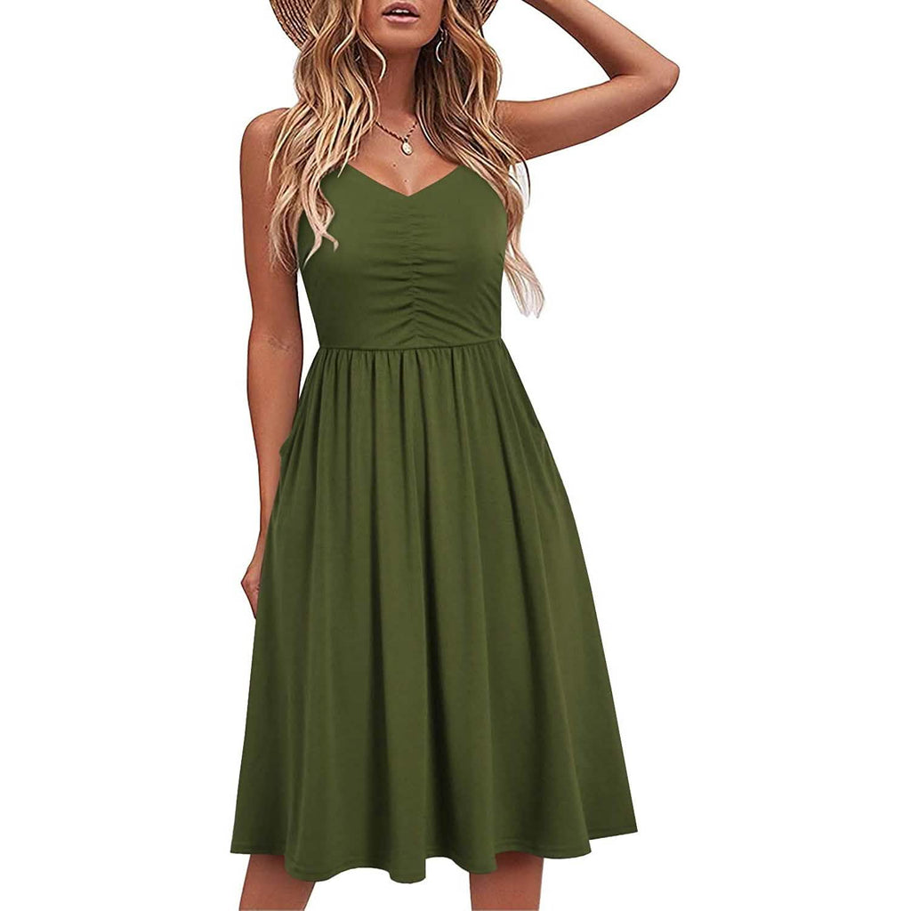 Women Sleeveless Cotton Summer Beach Dress by DailySale