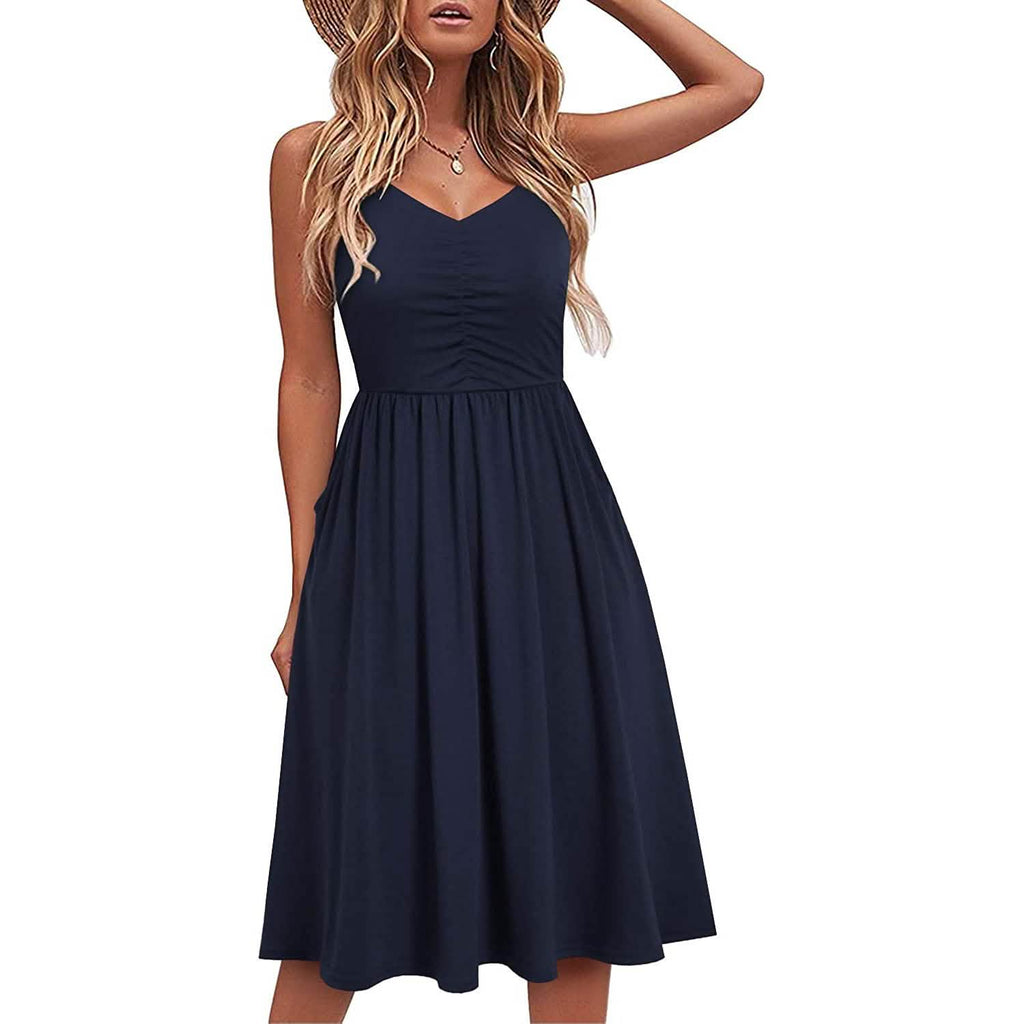 Women Sleeveless Cotton Summer Beach Dress by DailySale